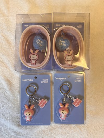 現貨 SEVENTEEN MINITEEN 香港7-11 周邊 娃包/收納包、鑰匙圈 淨漢 淨兔鼠