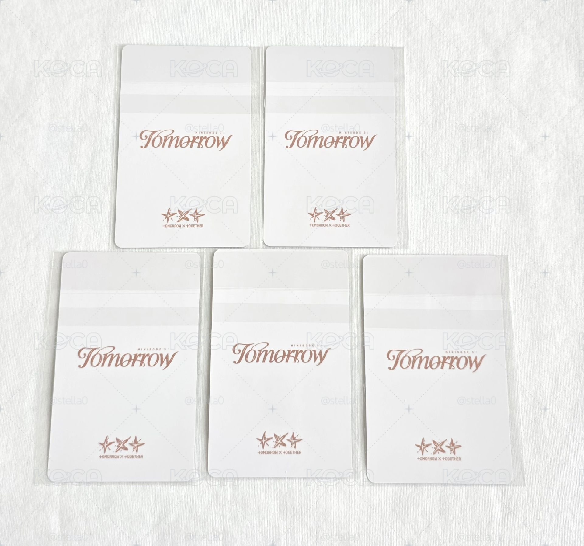 TXT迷六日咖幸運卡一套未拆