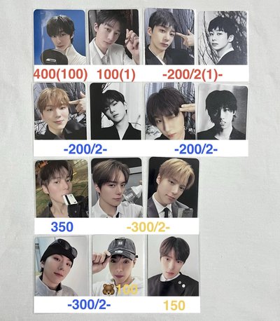 Monsta X The X 簽售卡 小卡