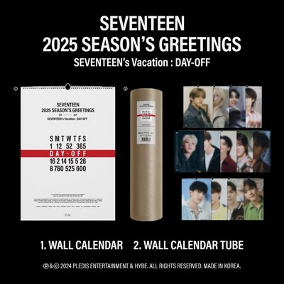 seventeen 2025 年曆+掛曆