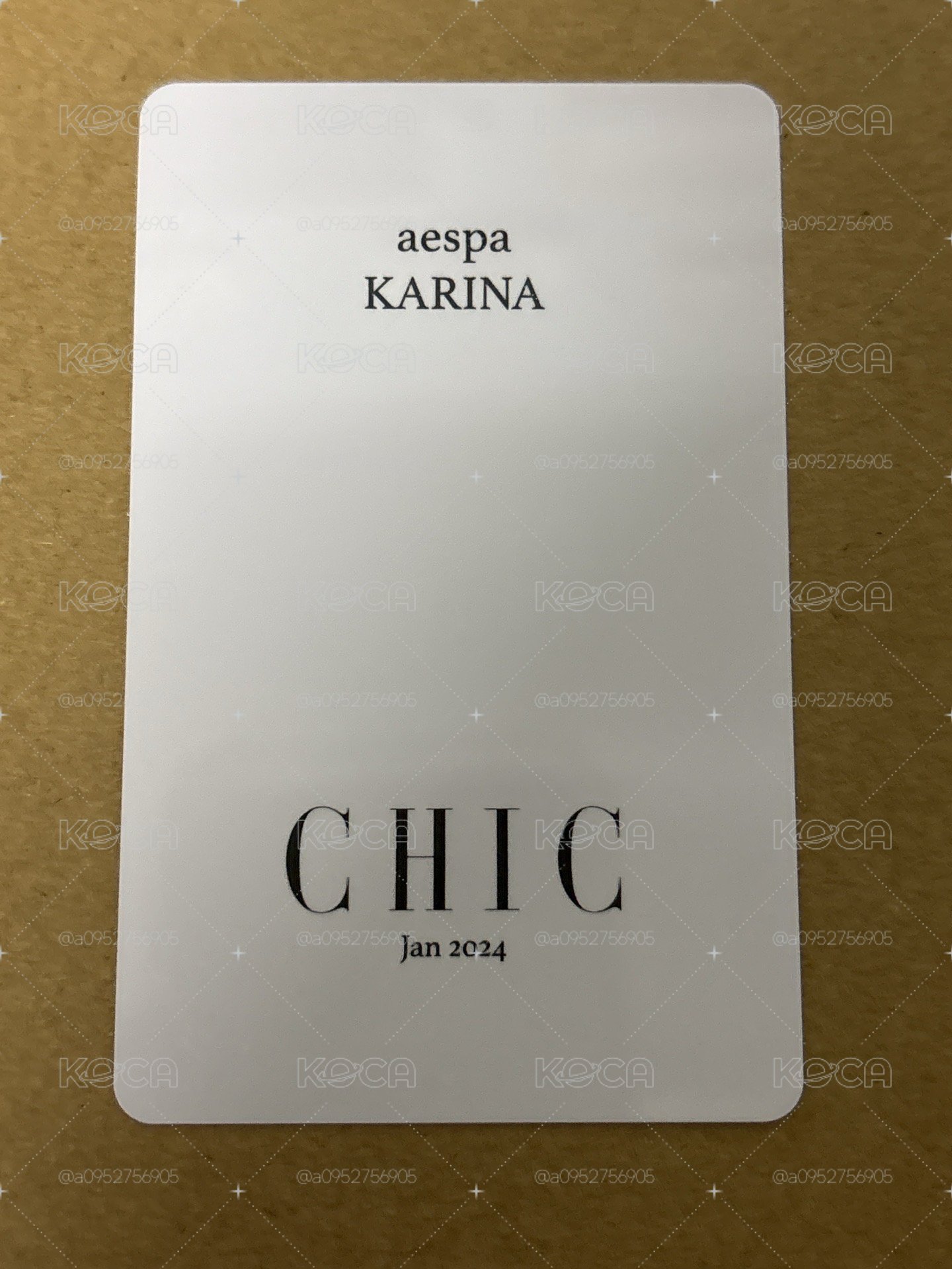 雜誌卡 CHIC 雜誌卡
