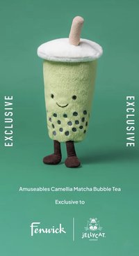 JELLYCAT × FENWICK AMUSEABLES CAMELLIA BUBBLE TEA