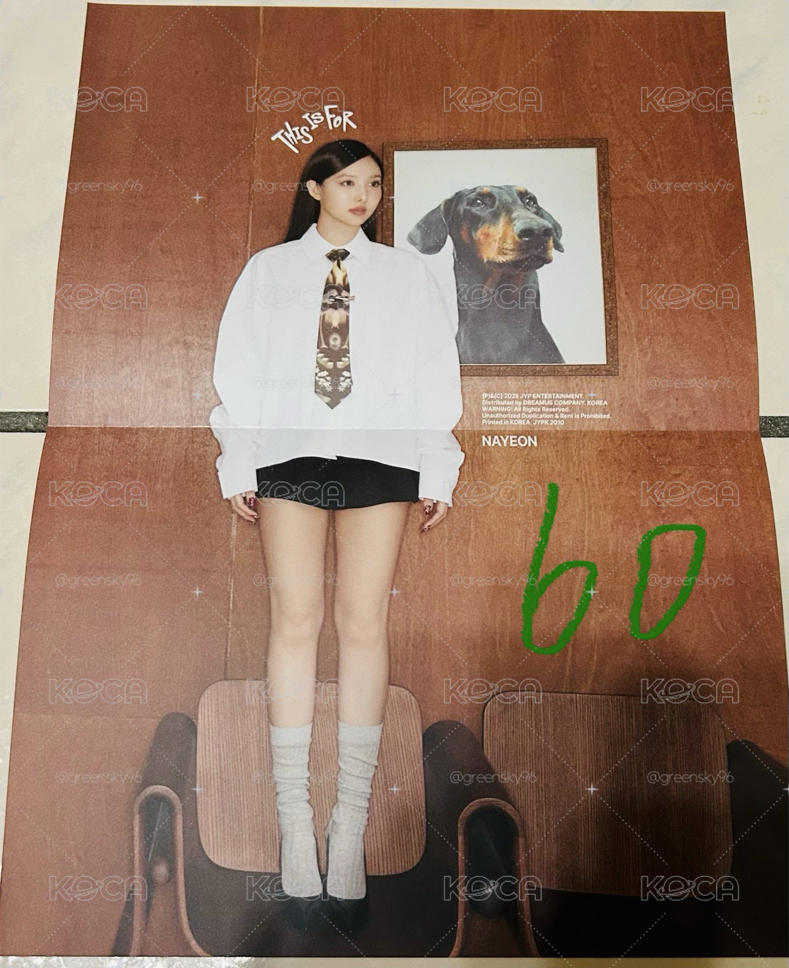TWICE娜連豆腐定定sana小標籤海報