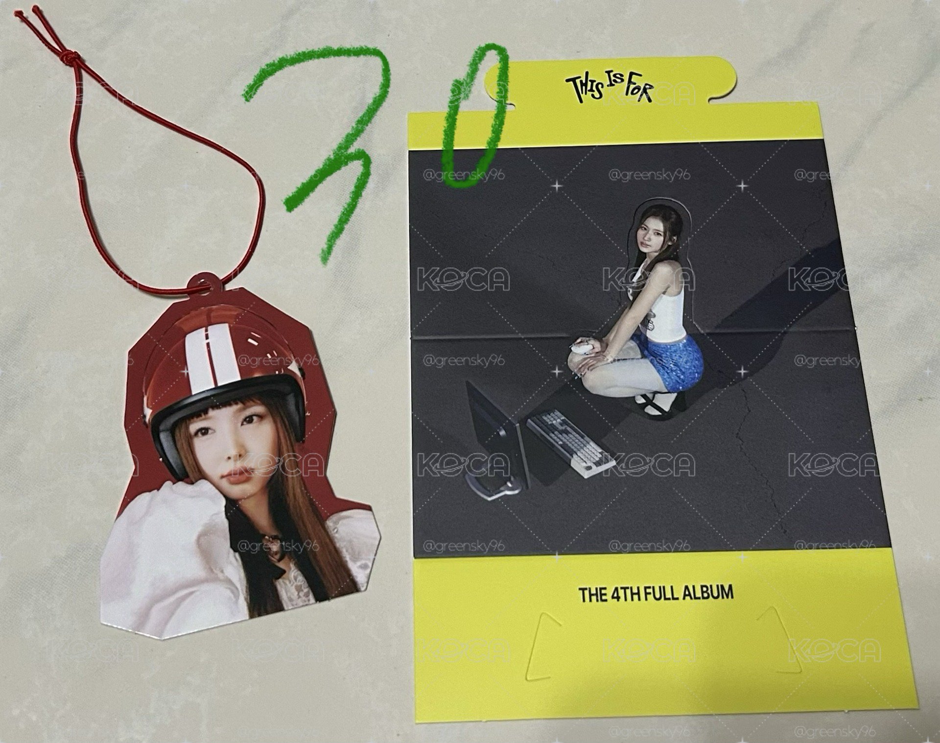 TWICE娜連豆腐定定sana小標籤海報