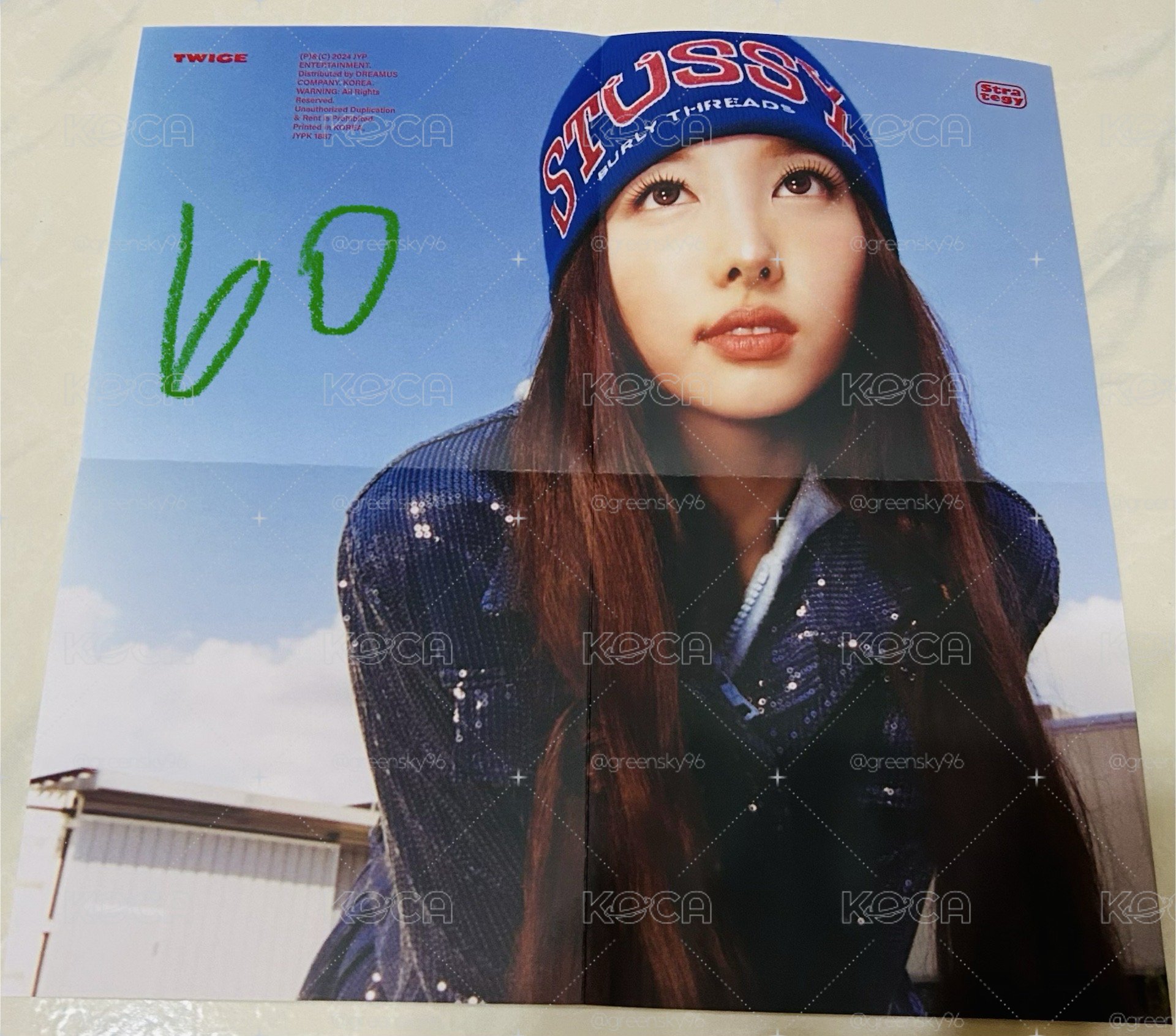 TWICE娜連豆腐定定sana小標籤海報