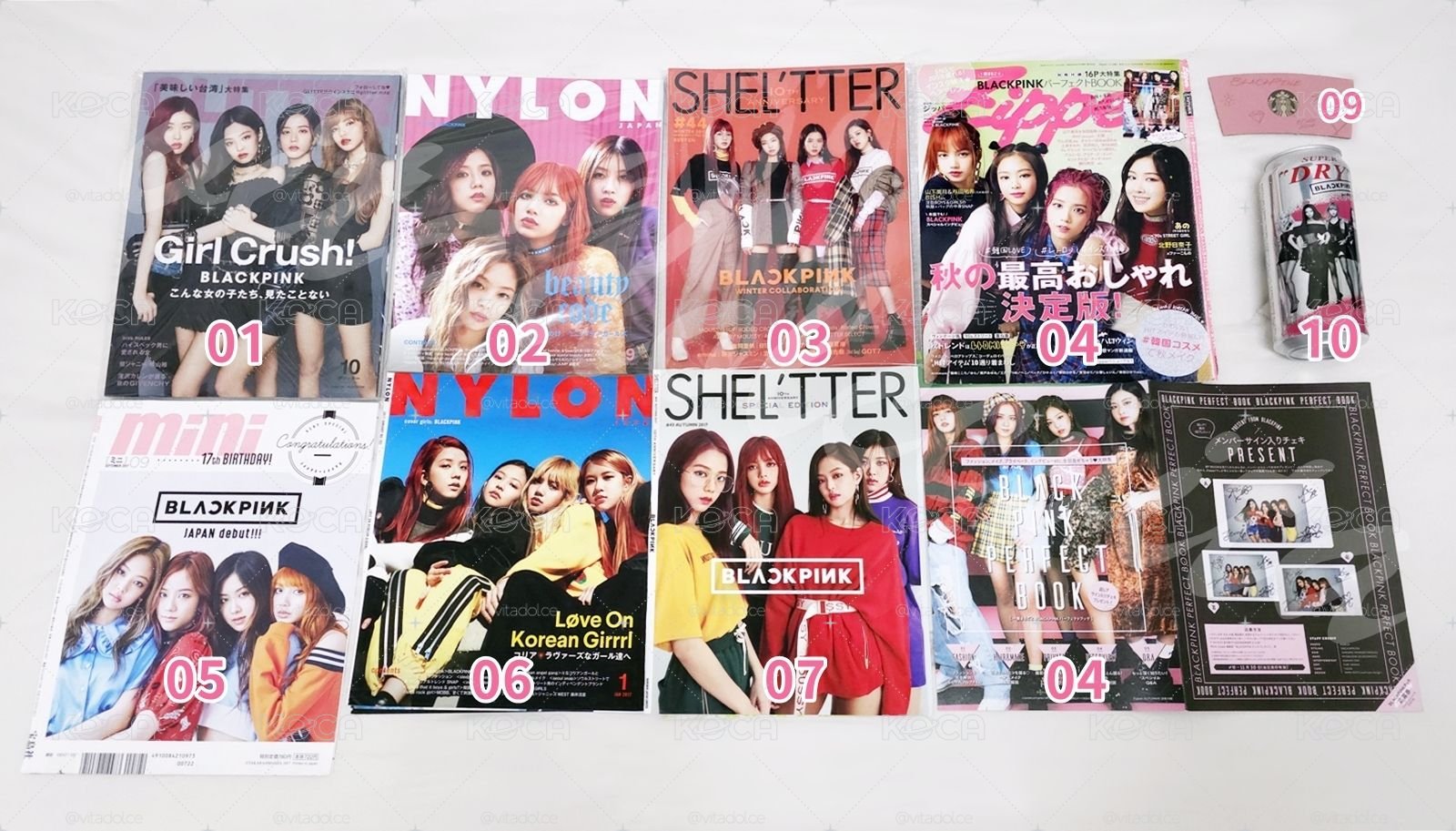 BLACKPINK JAPAN MAGAZINE SET 日文雜誌周邊區 🖤 編號見圖三 💕