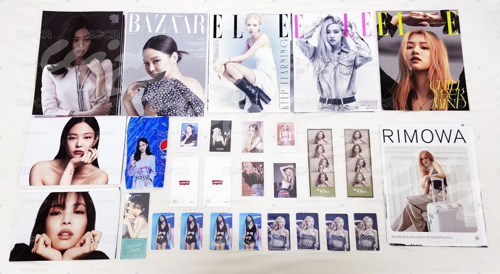 BLACKPINK JENNIE & ROSÉ SET 妮&彩英小卡周邊區 💙 編號見圖三 💕