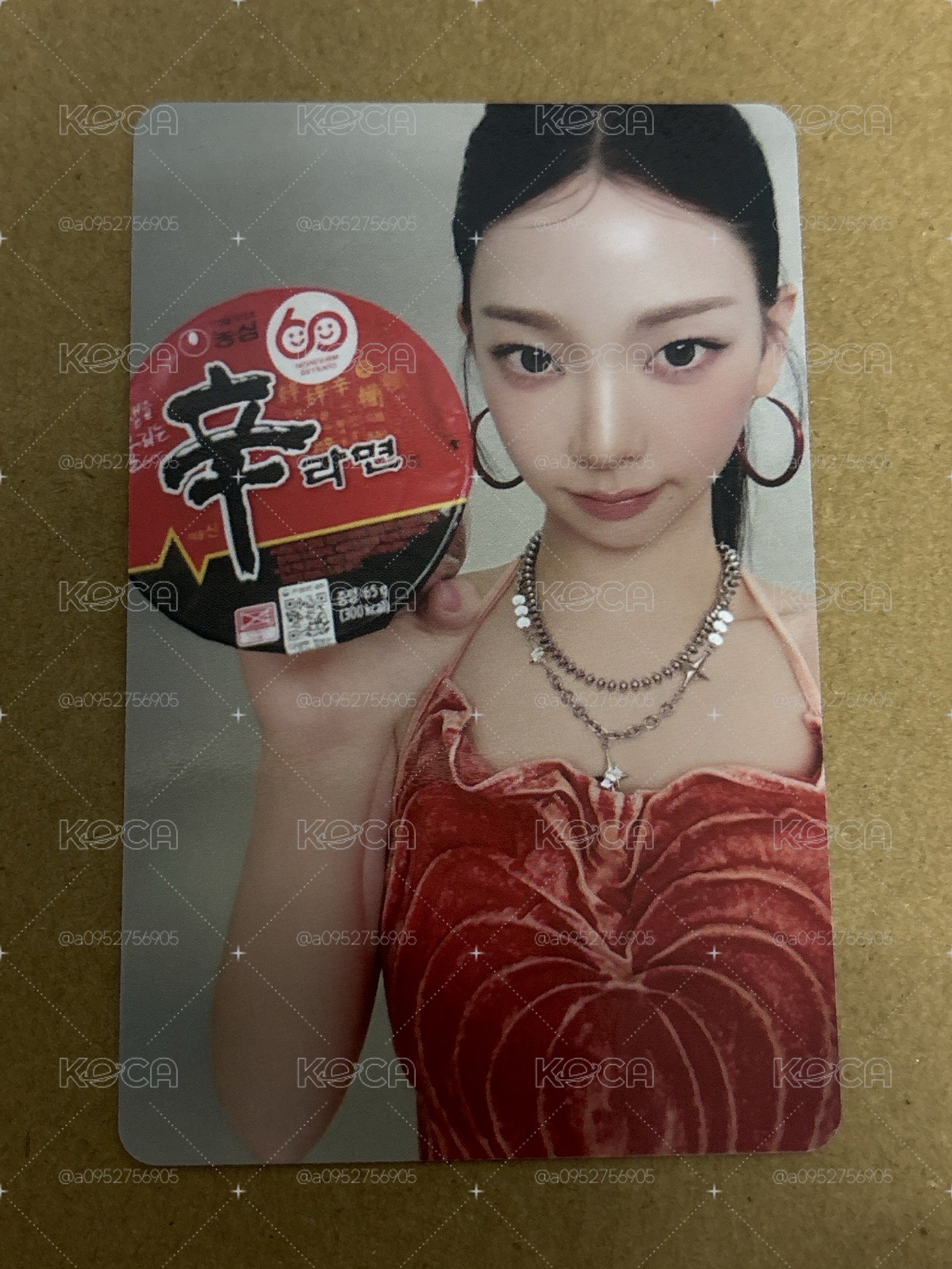 辛拉麵 代言卡 柚
