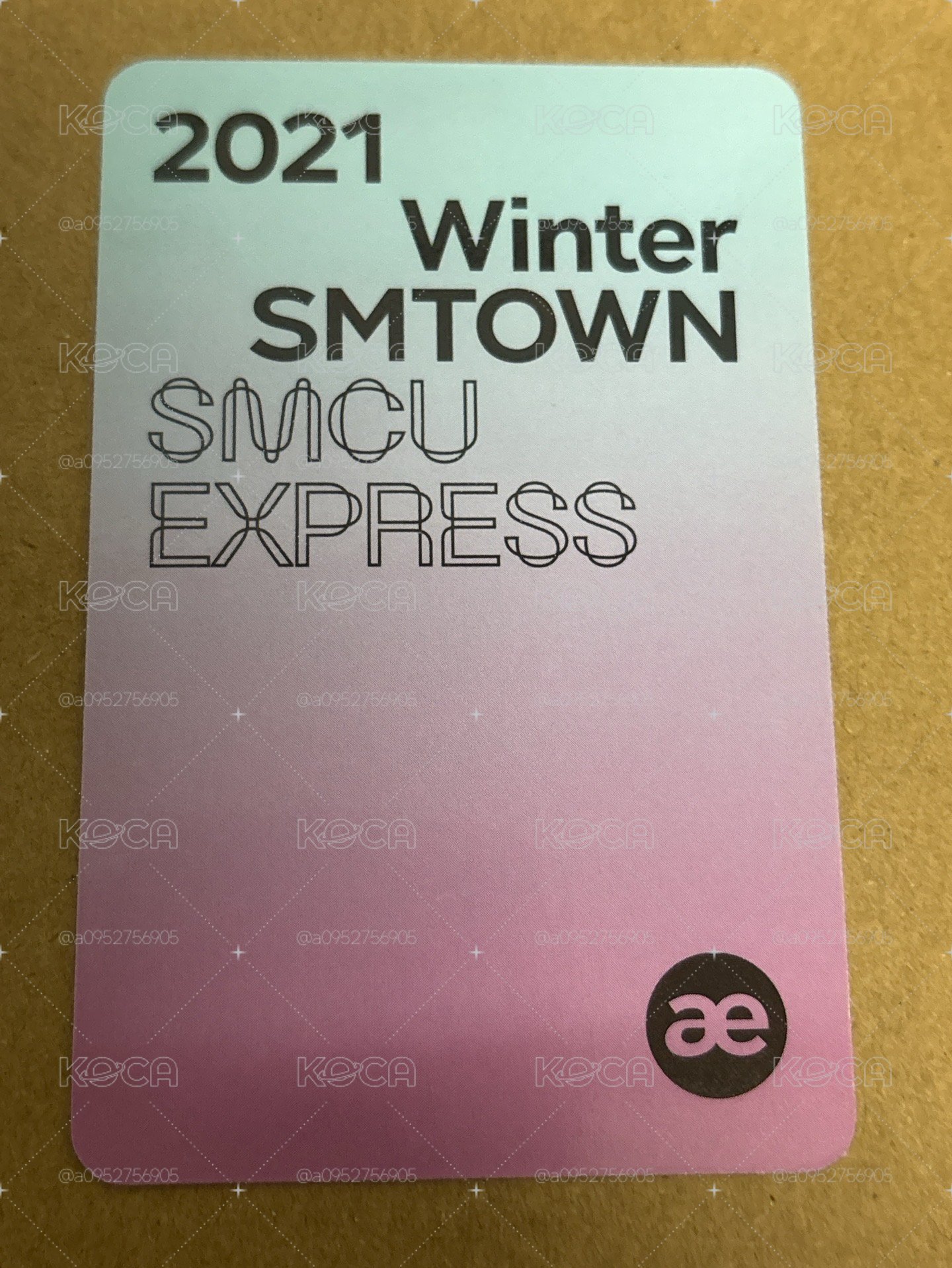 21SMCU 專輯卡 smcu2021冬專 團封id柚