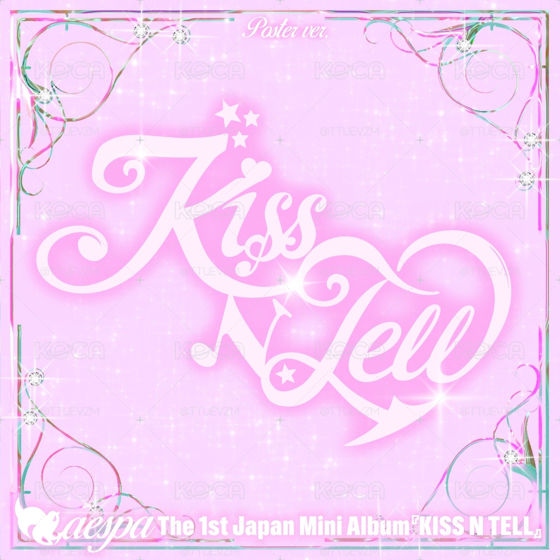aespa KISS N TELL POSTER版本未拆專