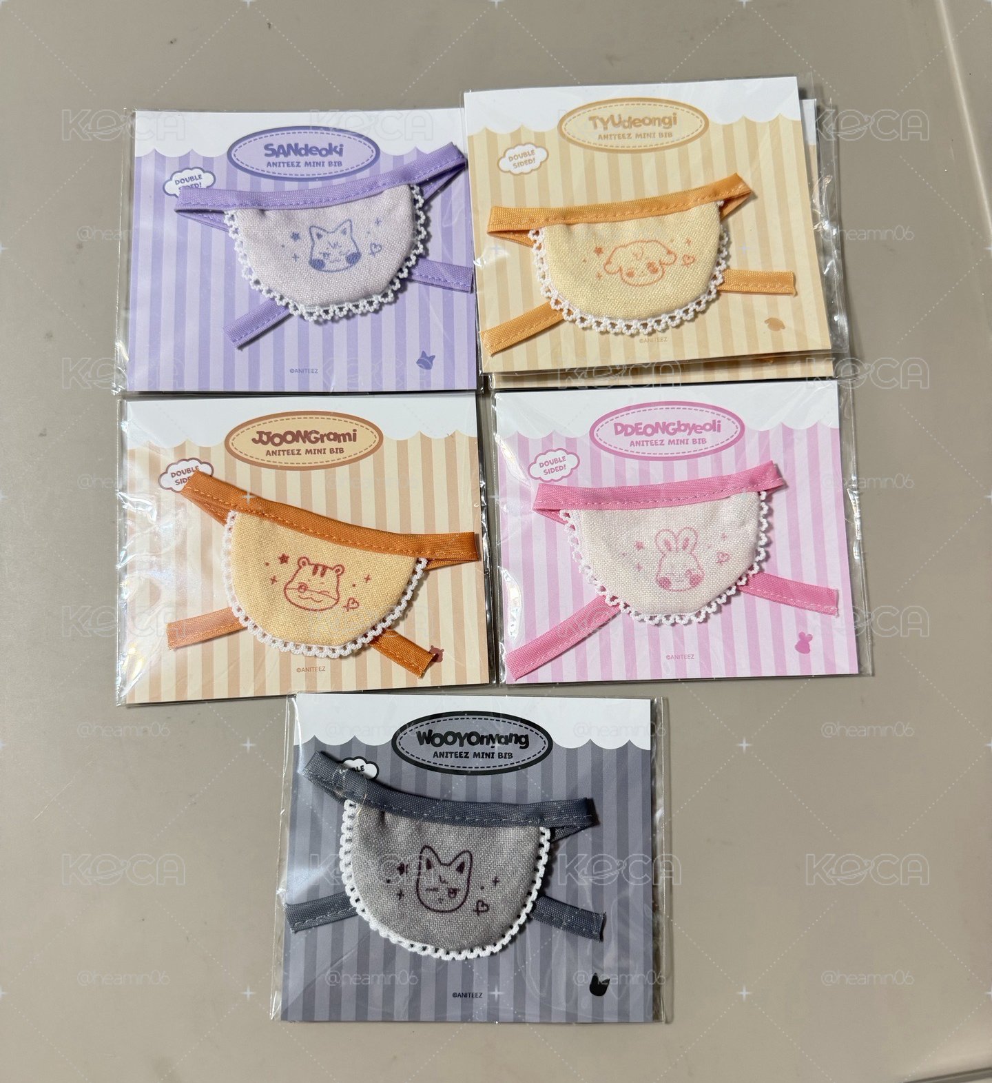 ANITEEZ 口水巾 貼紙 卡套