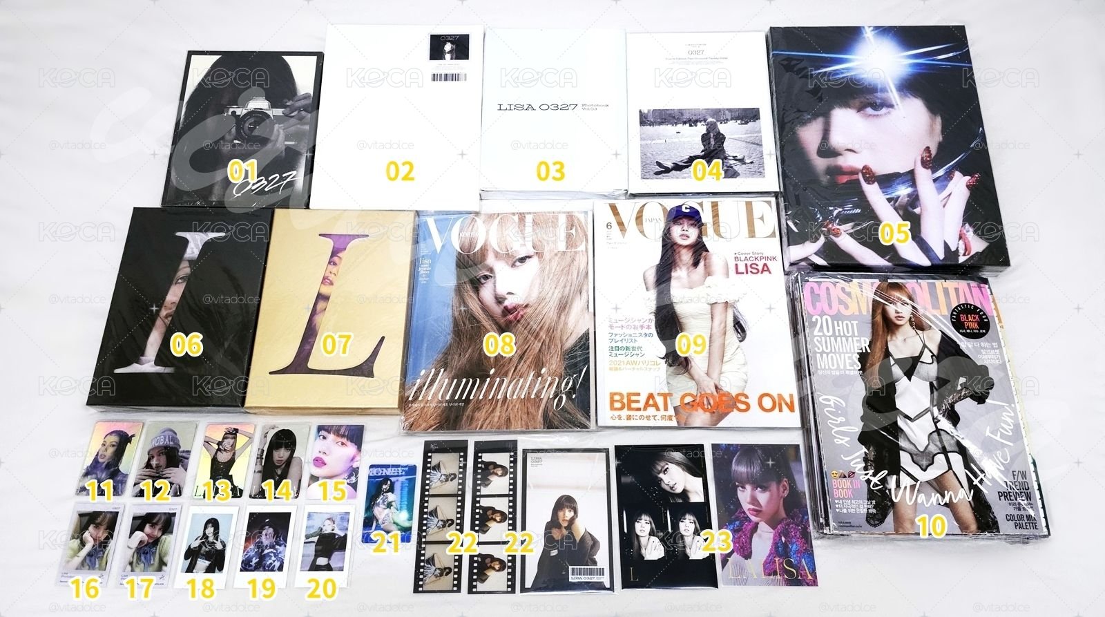BLACKPINK LISA SET LALISA小卡專輯周邊區 💛 編號見圖三 💕