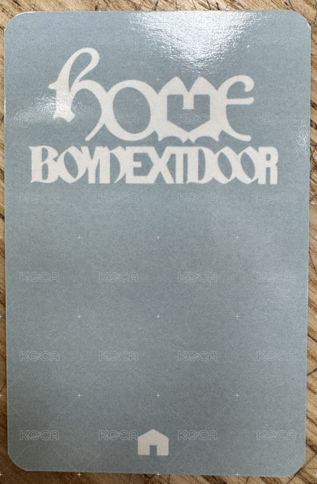 HOME knpops 特典卡  背面