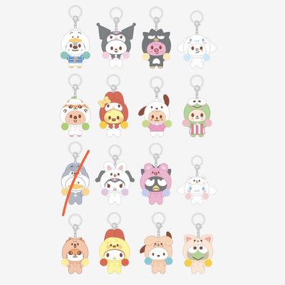 SANRIO x SKZOO 植絨吊飾、貼紙組