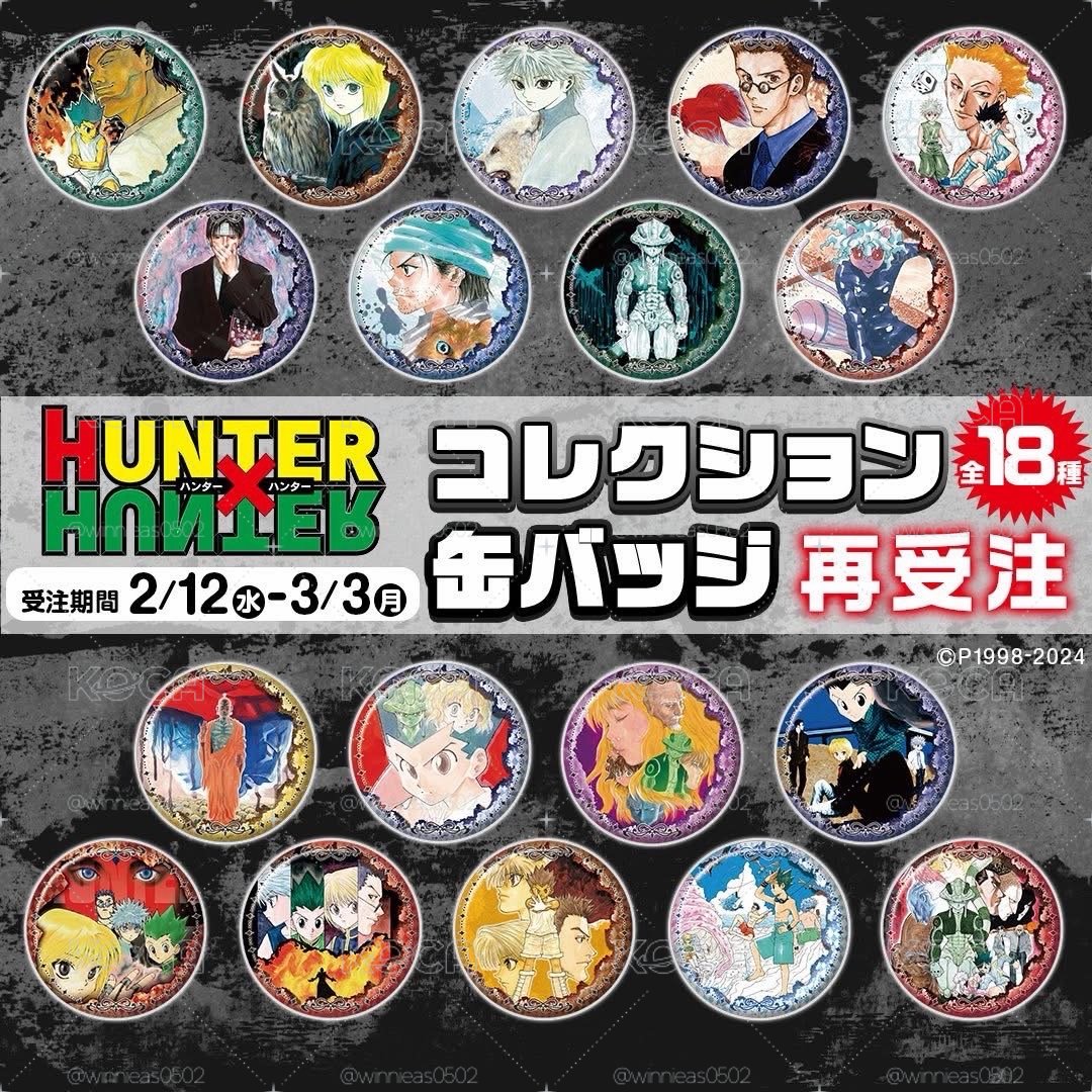HunterxHunter 獵人原畫徽章