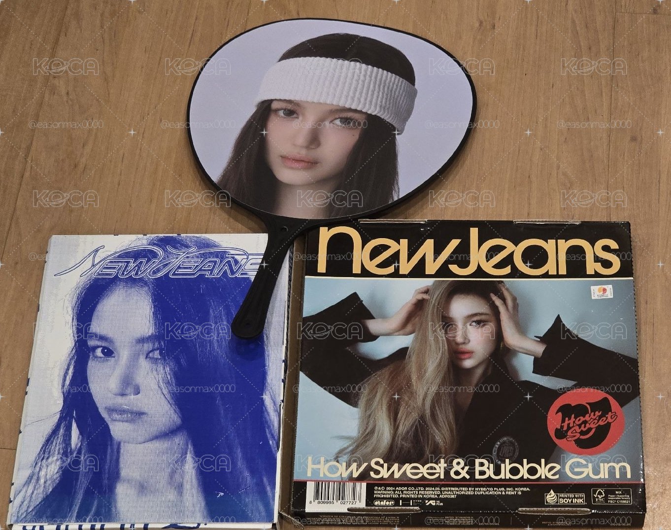 NewJeans Danielle 大王扇+個人單封空專*2