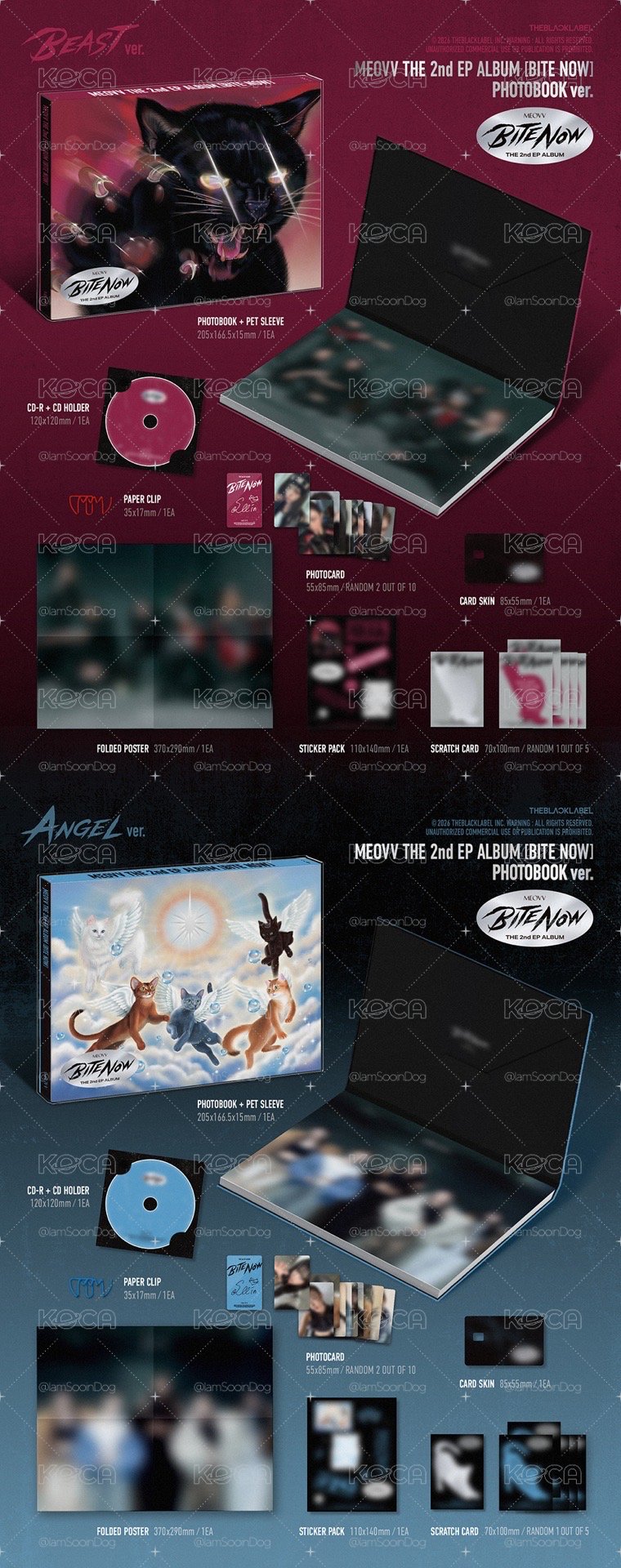 MEOVV美版親簽 BEAST ver.+ANGEL ver.