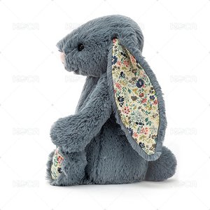Dusky Blue Bunny 經典霧藍碎花