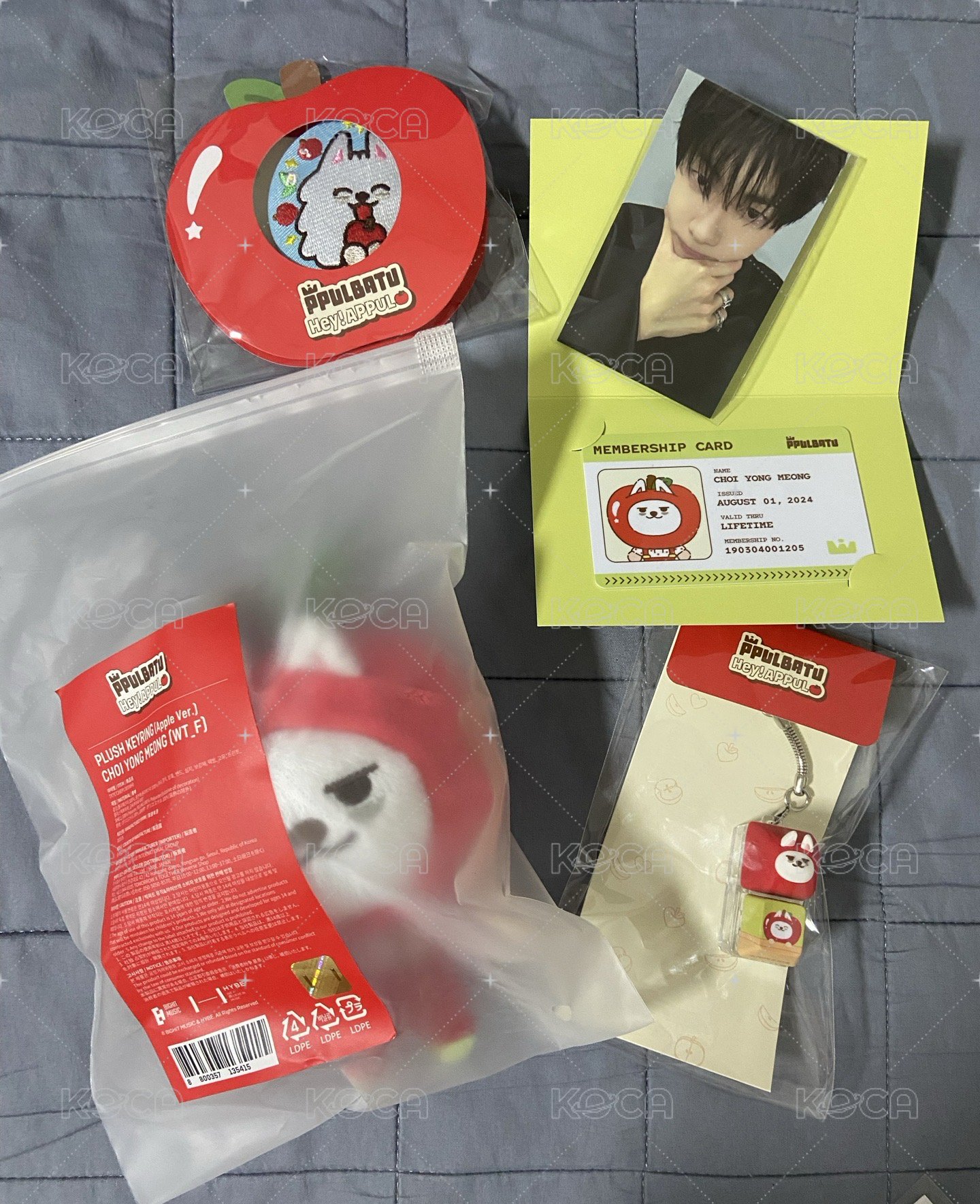 勇猛會員卡+蘋果娃+鍵帽+徽章+滿額卡