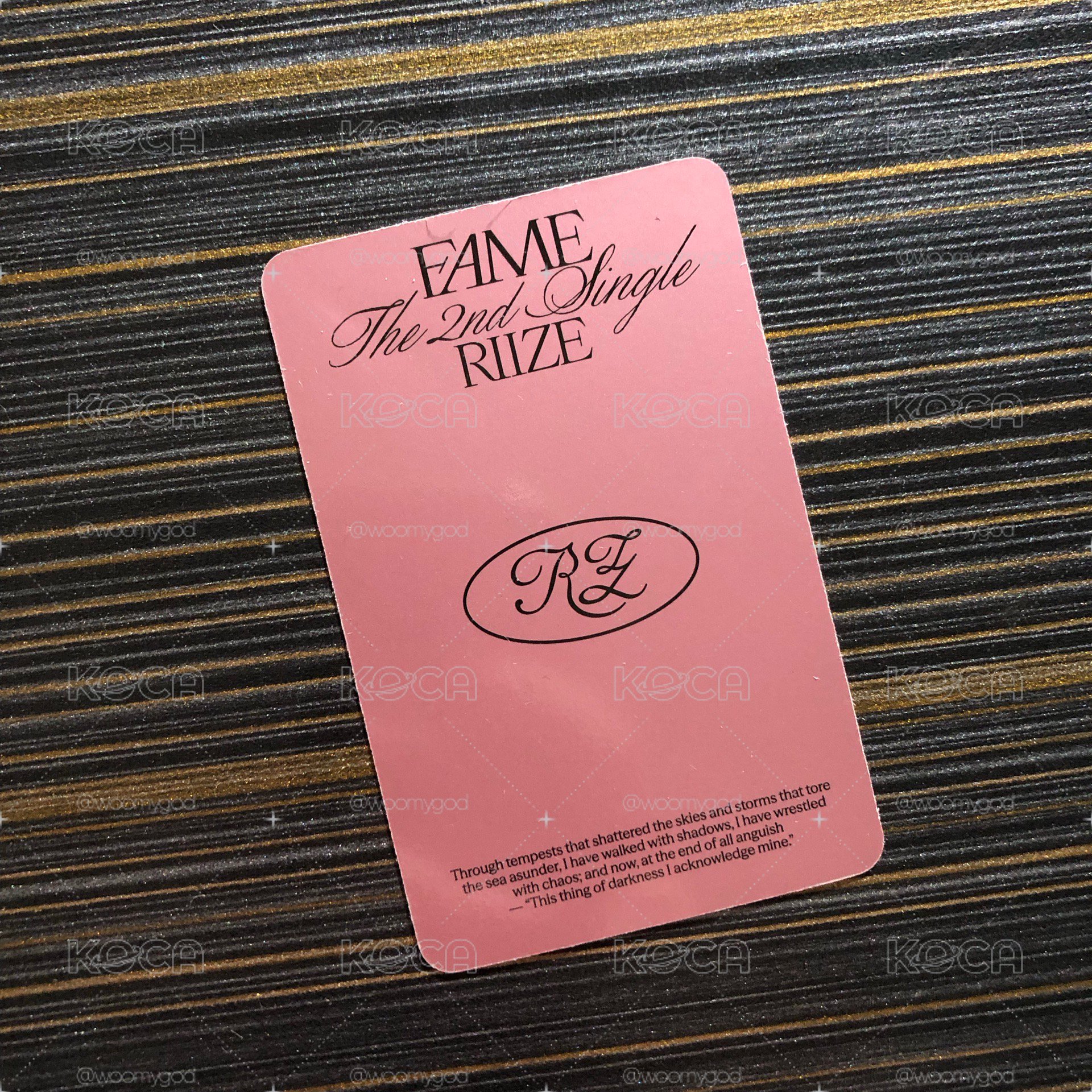 FAME Catalogue 小分隊專卡 將燦熙