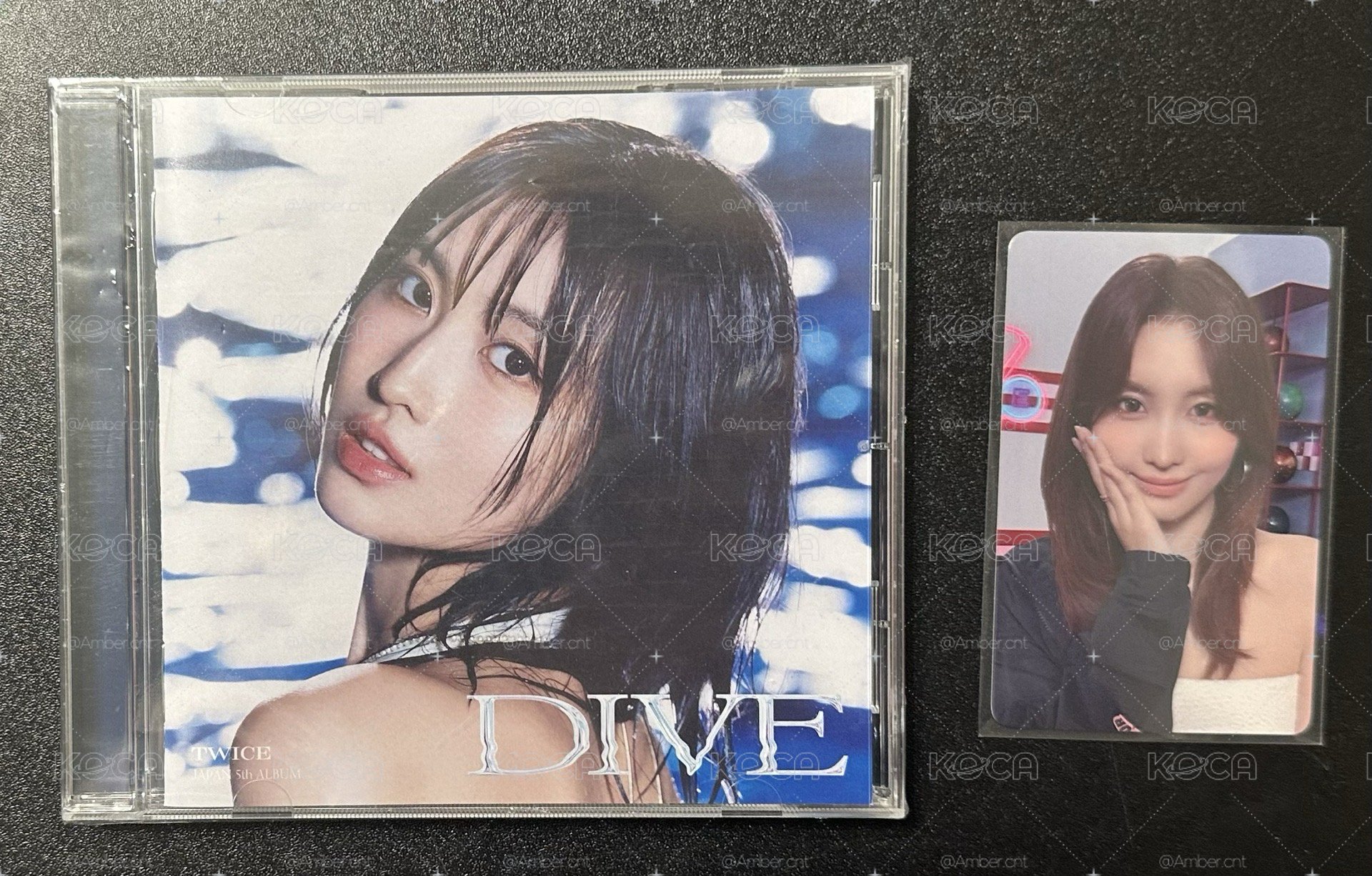 TWICE MOMO 傻桃 DIVE 空專(無側封)+新國立手幅小卡