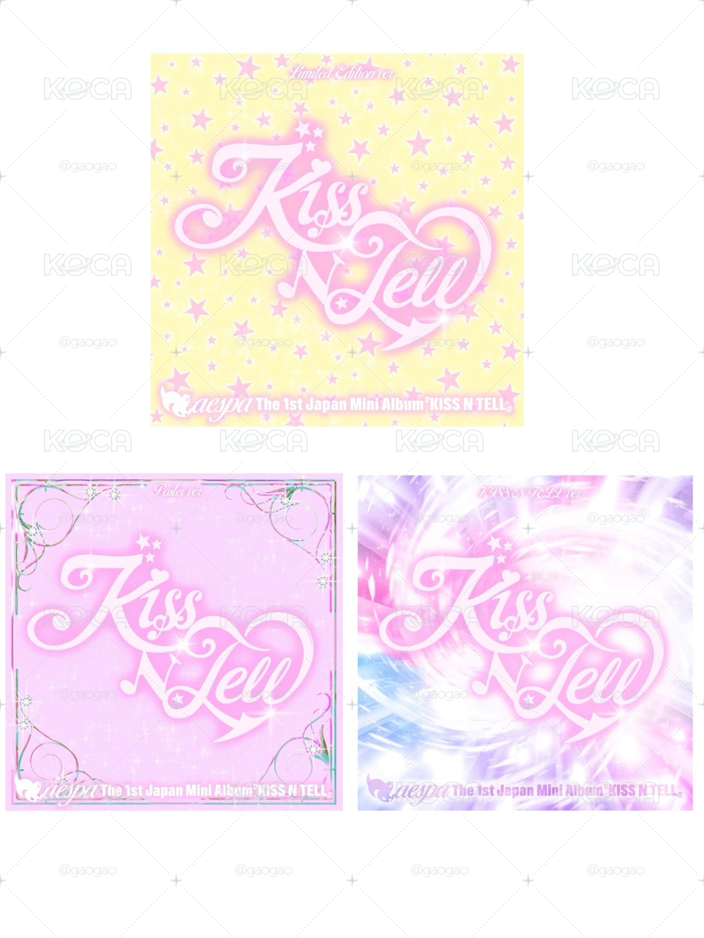 aespa # KISS N TELL #日專 let Japan  Mini Album