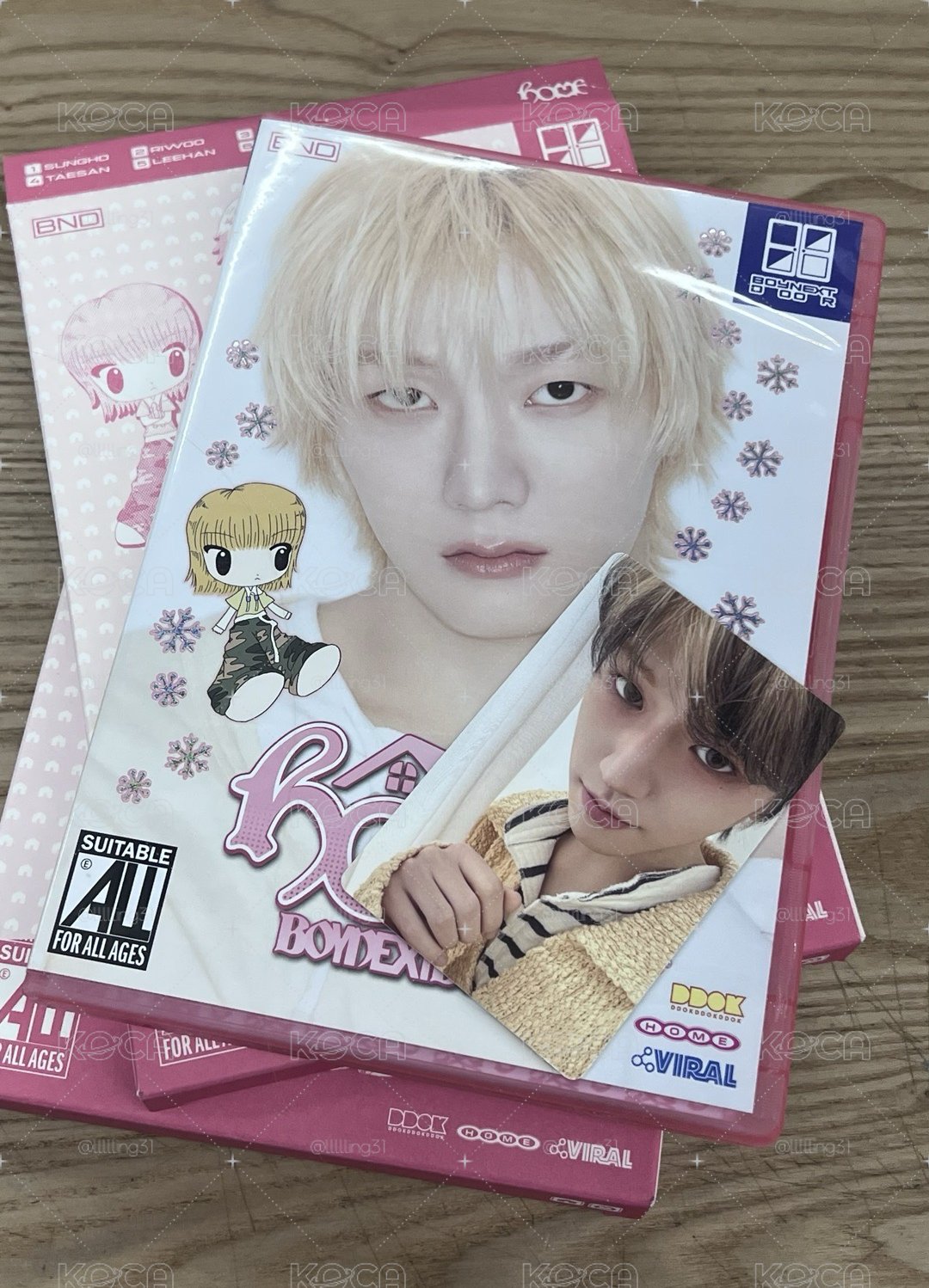 Sungho單封 riwoo小卡！