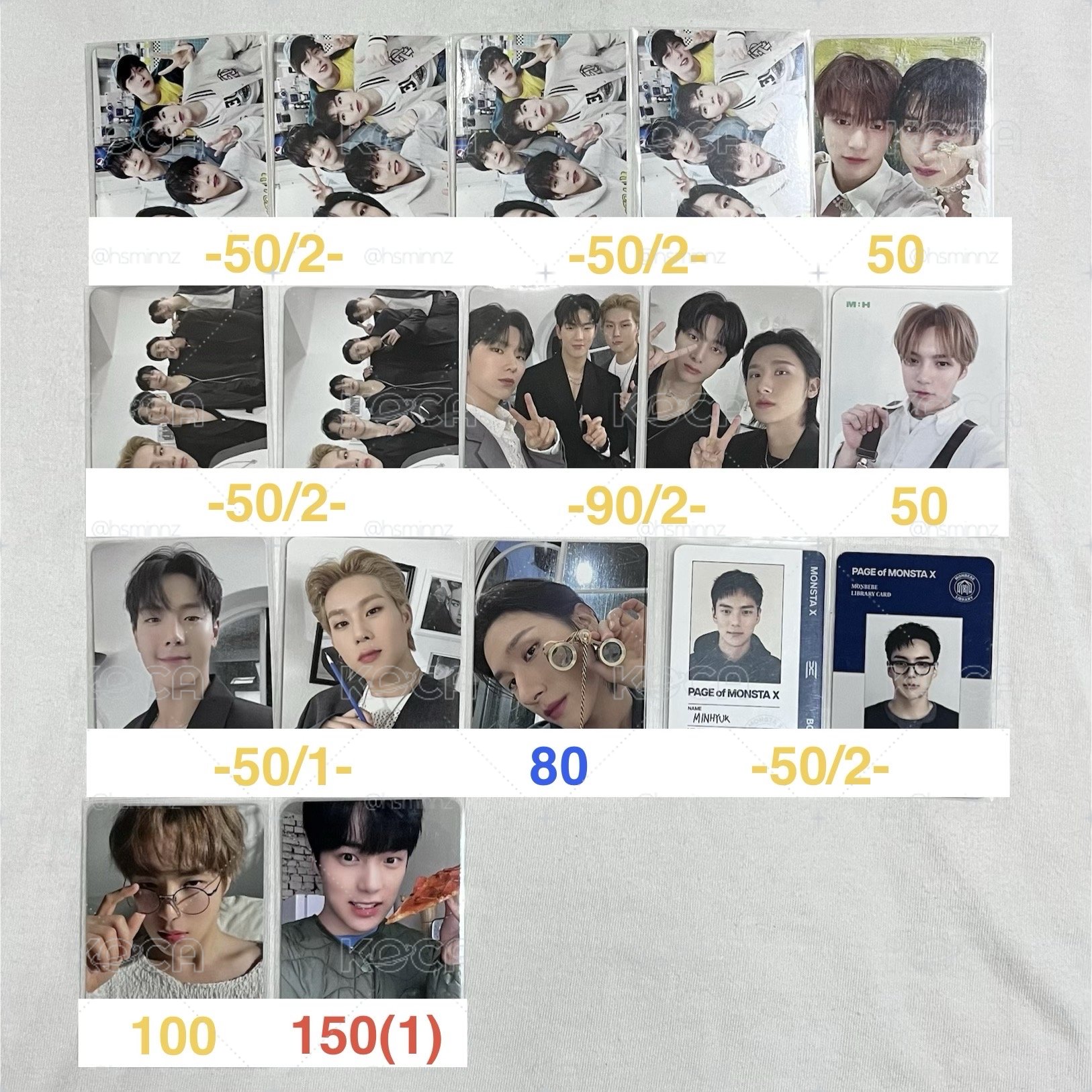 Monsta X 專輯卡