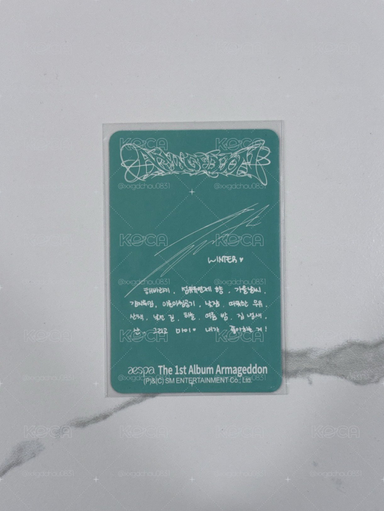 aespa｜專輯卡 SMini 冬