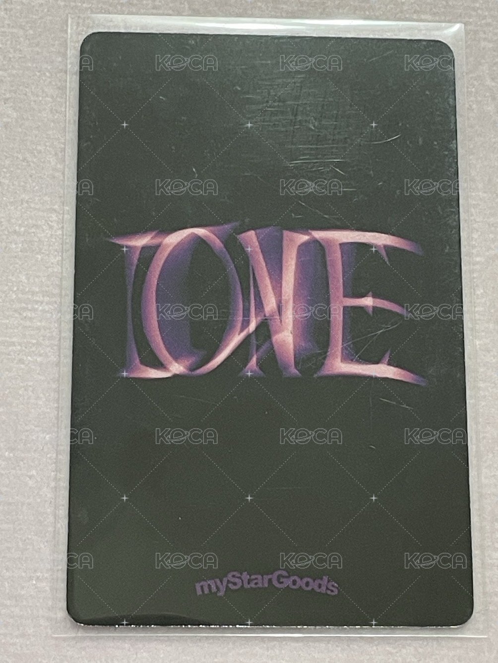 I ONE msg 特典卡  背面