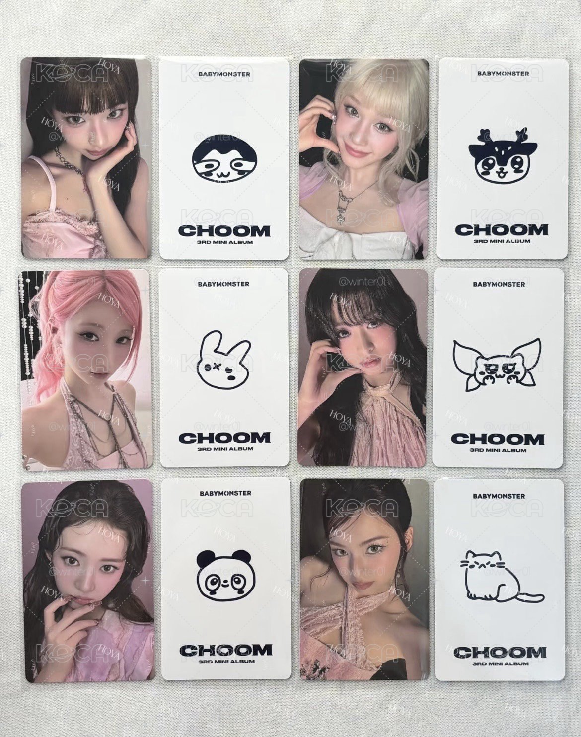 BABYMONSTER 迷3預售禮 特典卡 