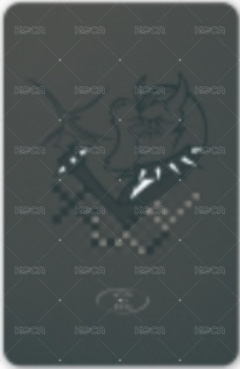 迷二 dmm 巴黎線下 幸運卡 黑 背面