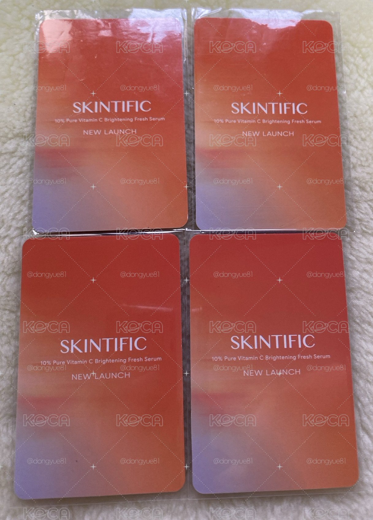 Minnie SKINTIFIC代言卡(4張一起)