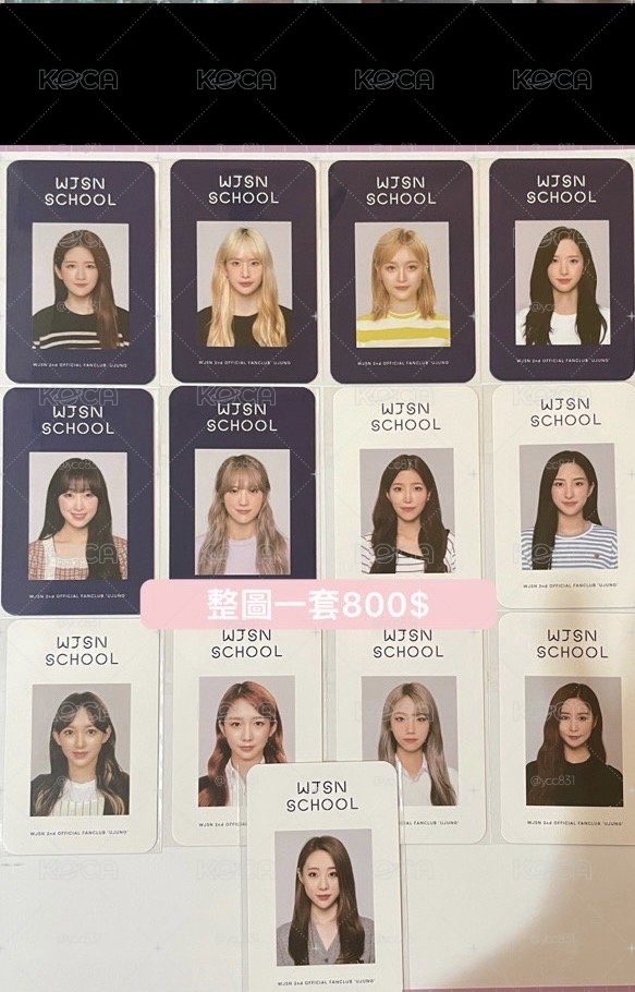 宇宙少女 WJSM 周邊小卡 整圖出