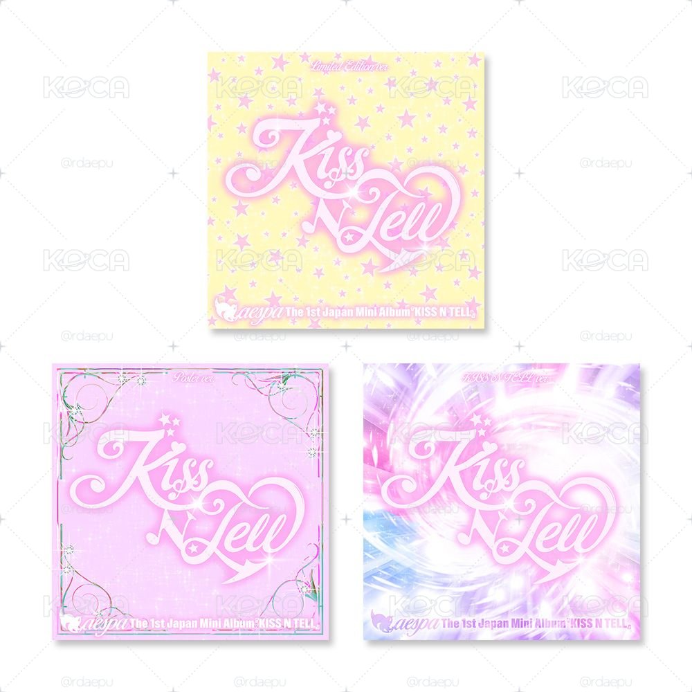 aespa <KISS N TELL> 3版本專輯 set (無需二補）