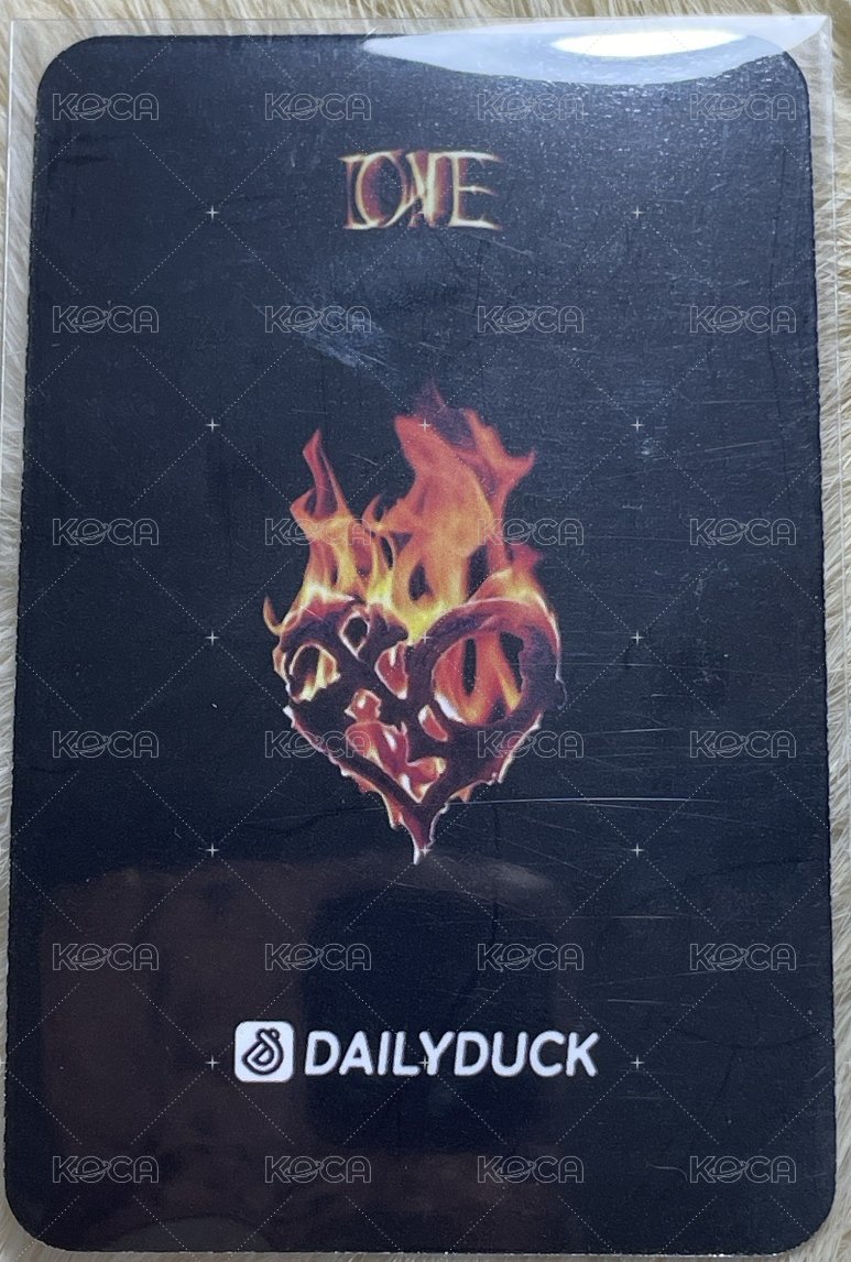 I ONE Dailyduck 特典卡  背面