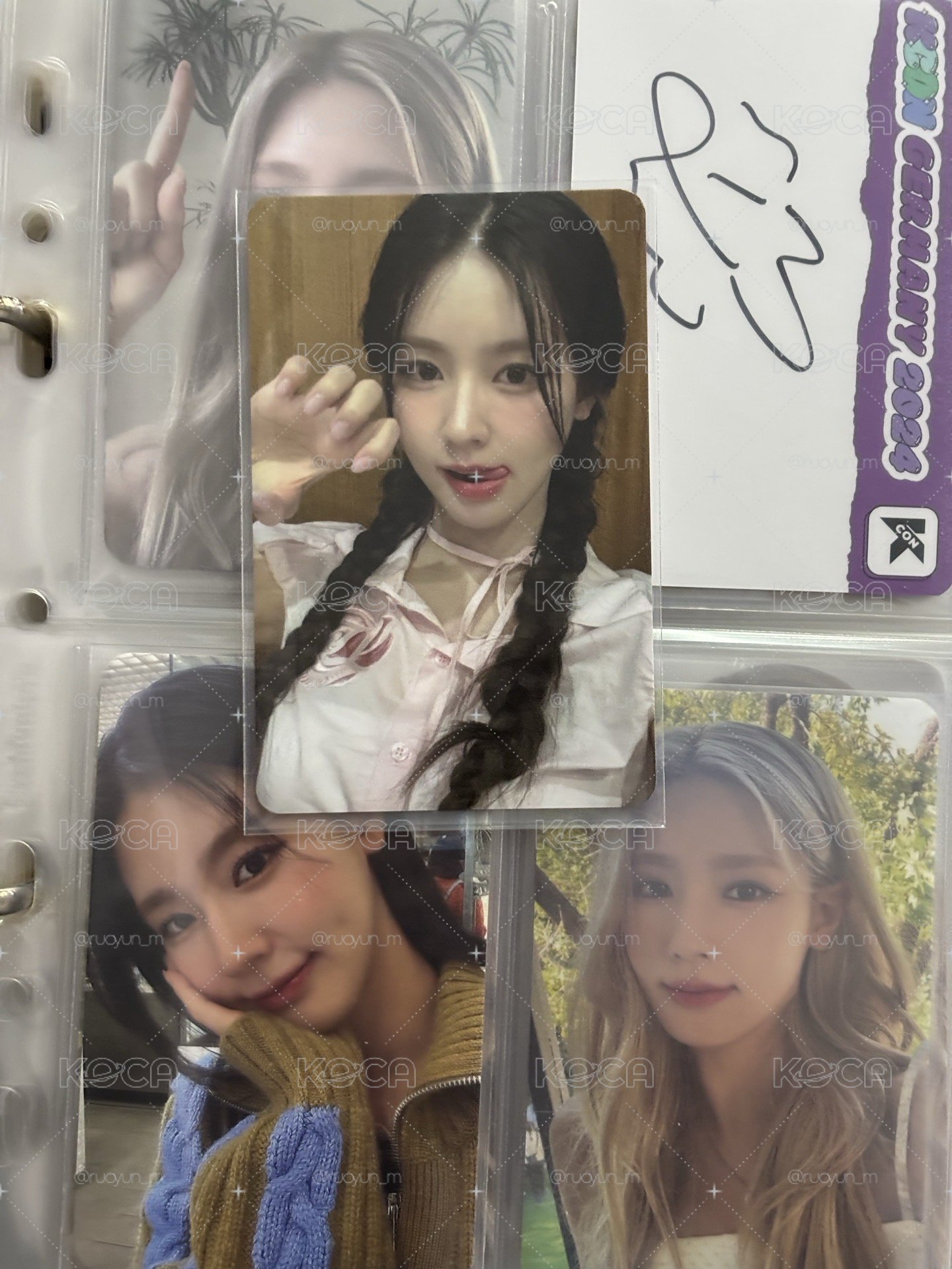 德國kcon 滿額卡 kcon貓爪 抽選卡 親簽