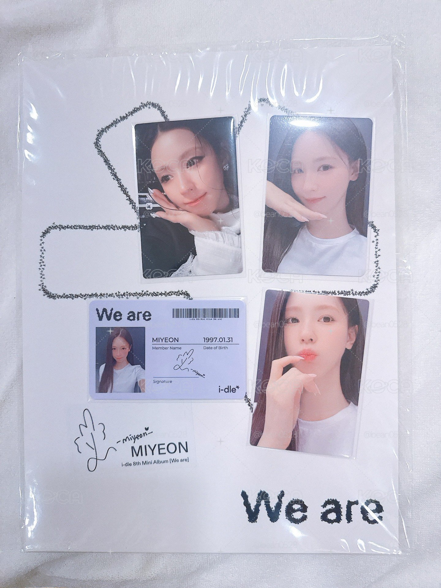We are QQ音樂 檔案袋 臻享卡 特典卡 曺薇娟Miyeon