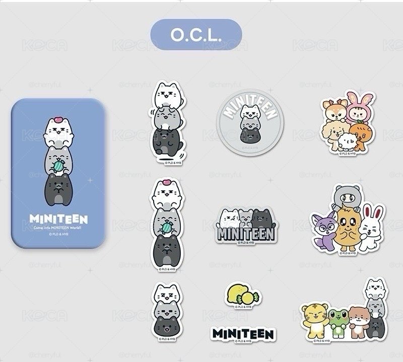 O.C.L 鐵盒貼紙組