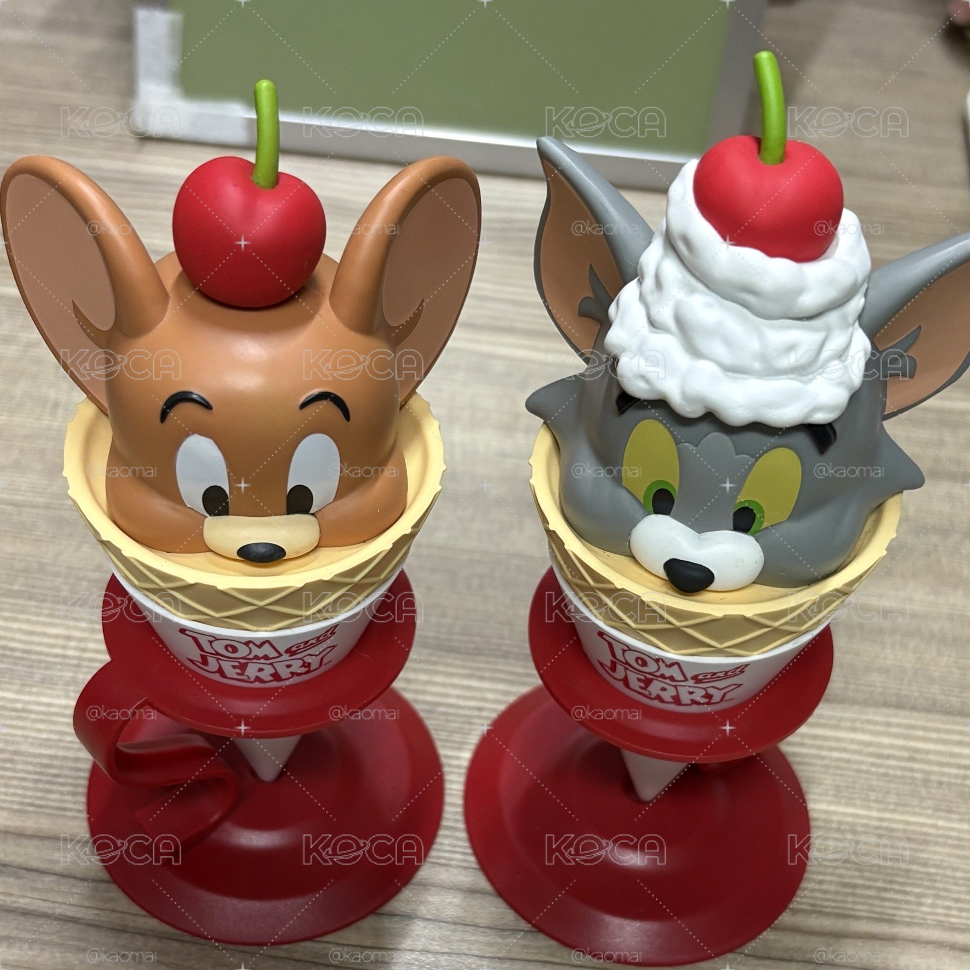 正版❷隻合售 稀有冰淇淋系列 甜筒系列 湯姆貓與傑利鼠 Tom and Jerry公仔