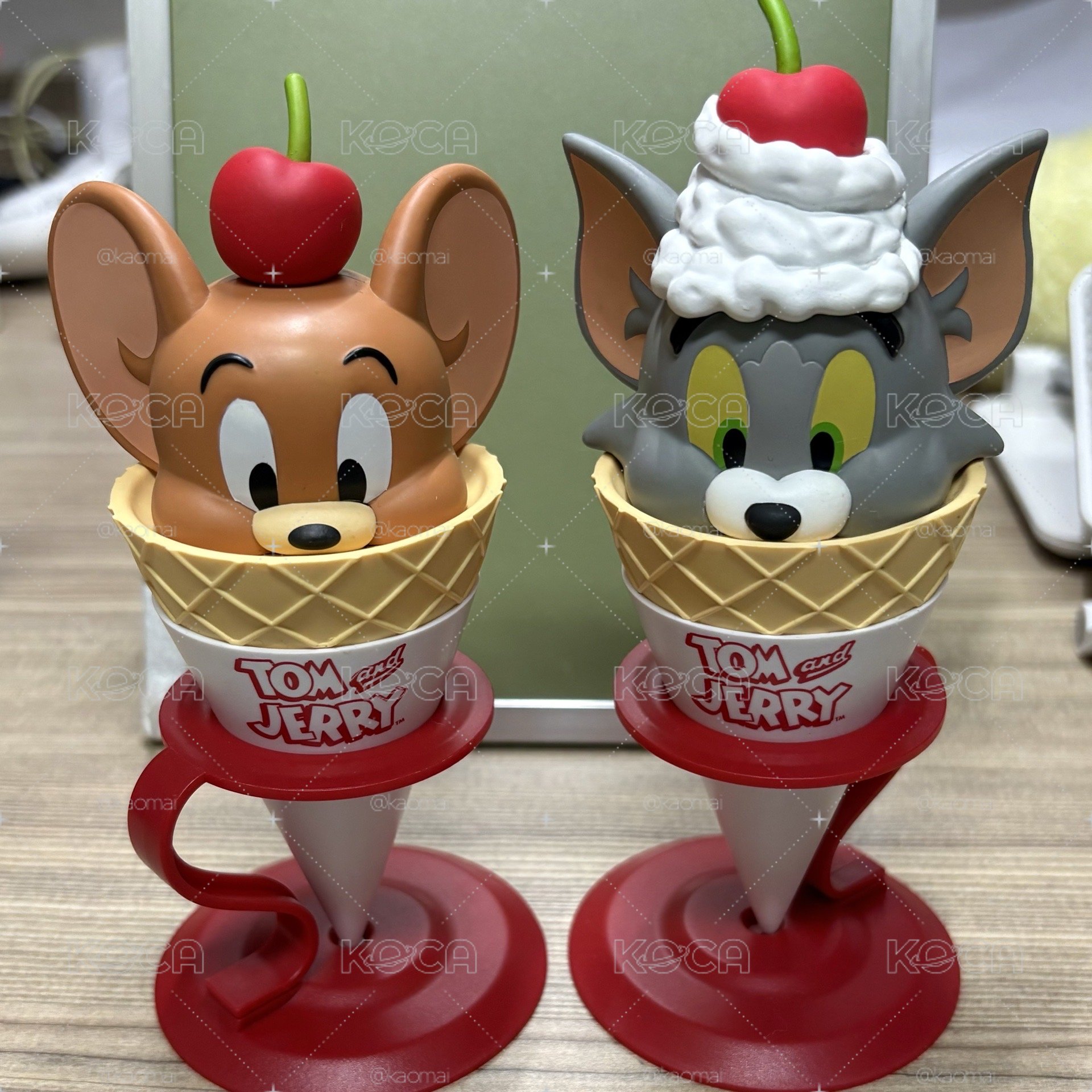 正版❷隻合售 稀有冰淇淋系列 甜筒系列 湯姆貓與傑利鼠 Tom and Jerry公仔