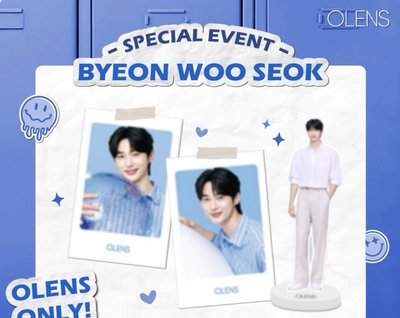 邊佑錫 OLENS 小卡 貼紙 支架 立牌 小卡 PHYSIOGEL 海報 小卡 貼紙 