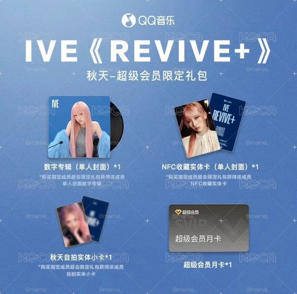 <現貨>REVIVE+ QQ音樂 超級會員限定禮包 only卡