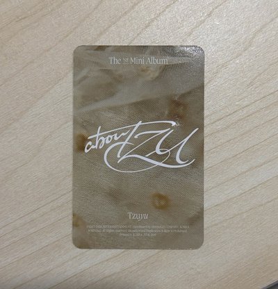aboutTzu 子瑜solo迷一 預售卡