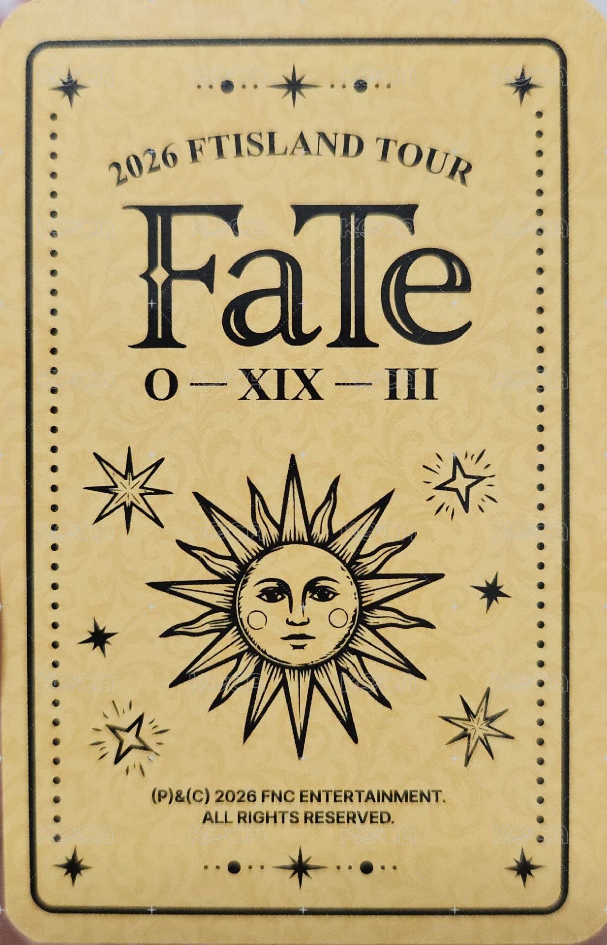 FaTe 滿額卡  背面