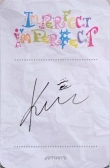 Imperfect-I'mperfect wm 周邊卡  背面