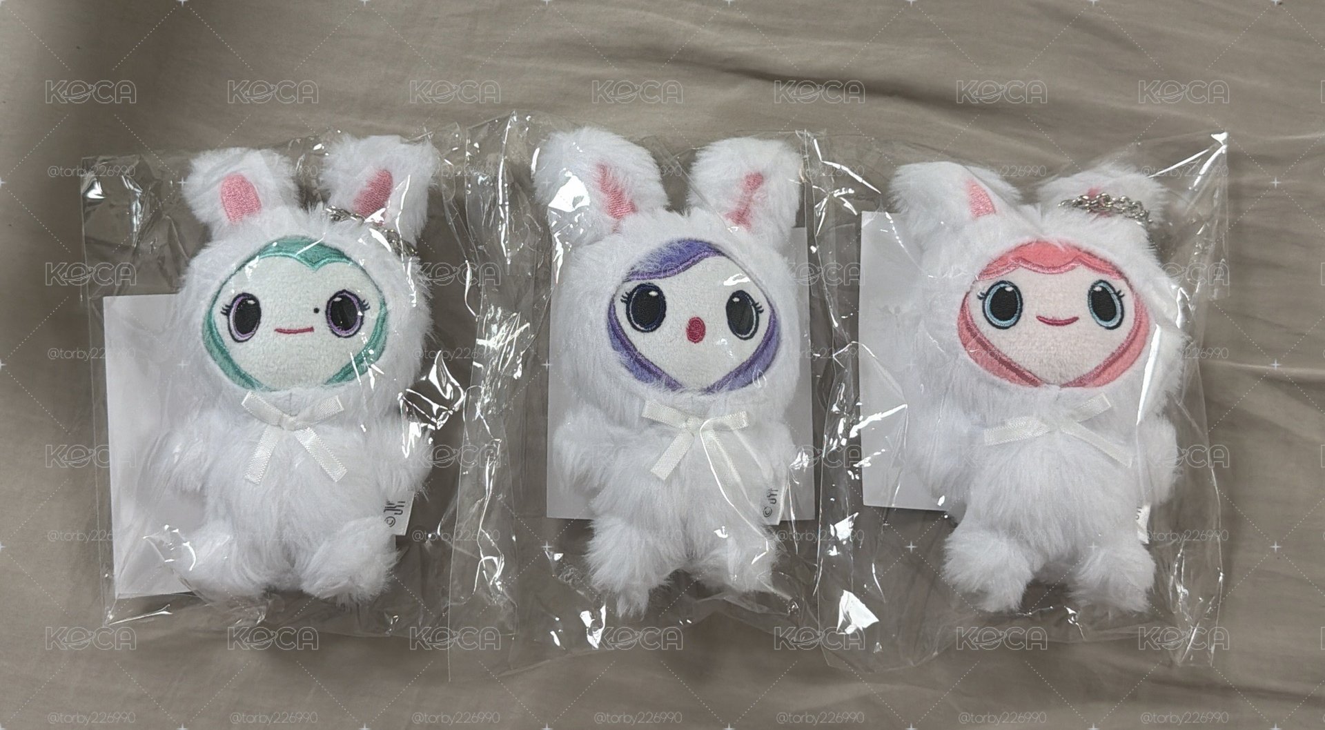 MISAMO 兔子娃 實體三隻兔擺一起超萌🐰🐰🐰三隻都圓圓的