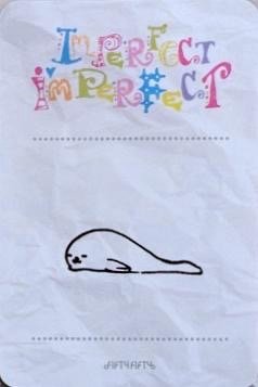 Imperfect-I'mperfect wm 周邊卡  背面