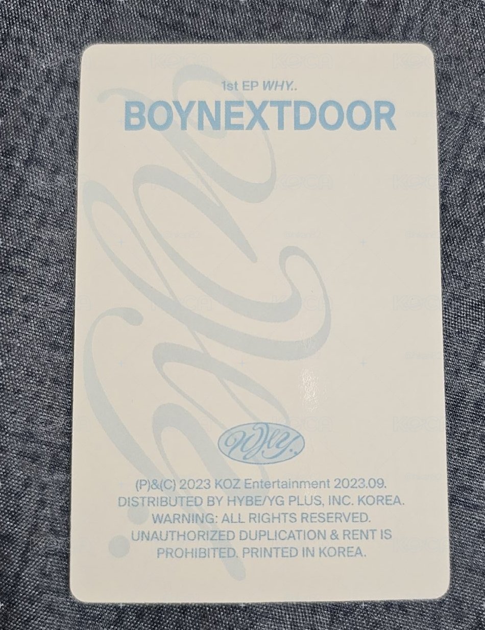 BOYNEXTDOOR  WHY.. LEEHAN 