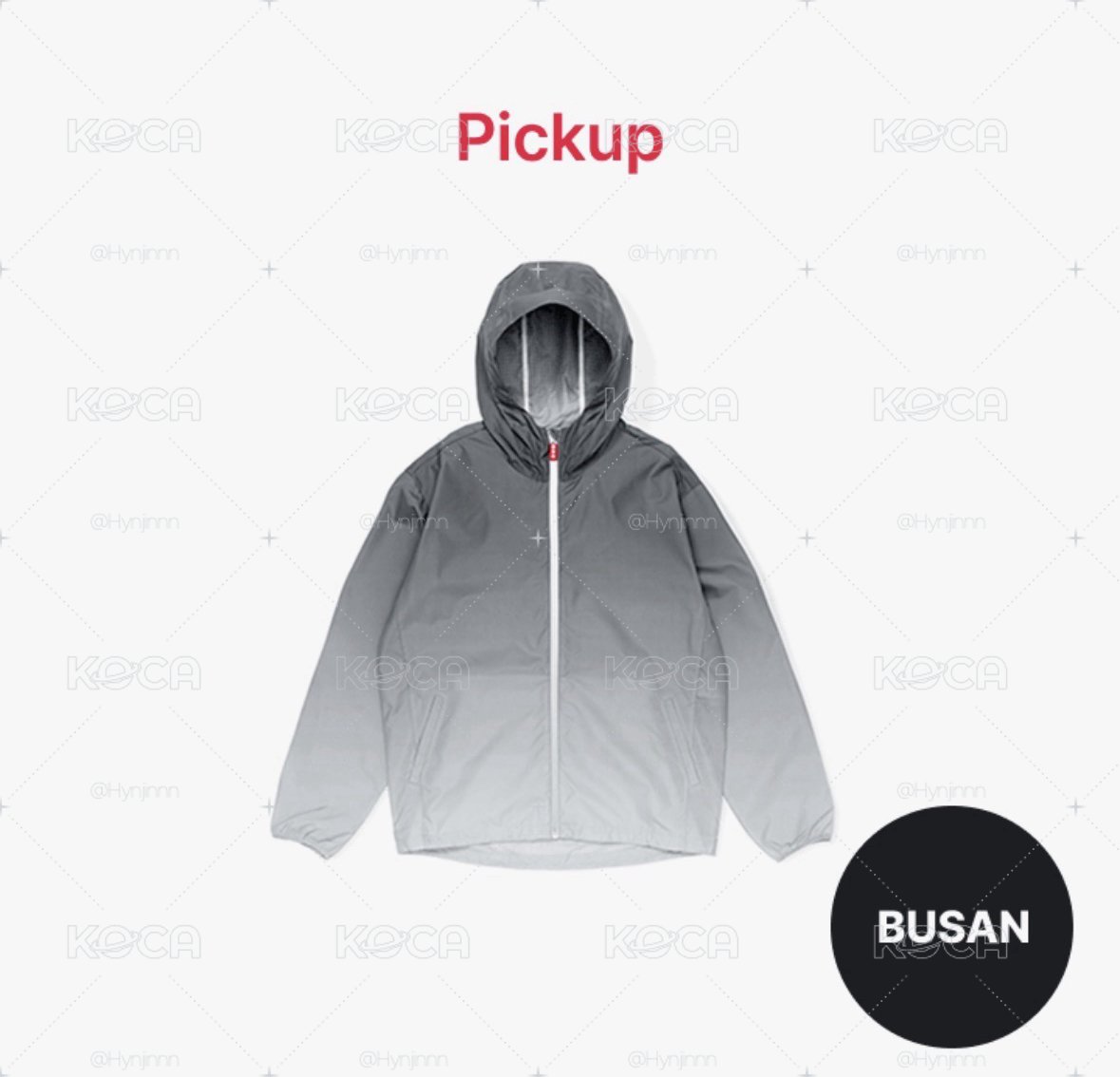 BTS WIND JACKET (GRAY) S號